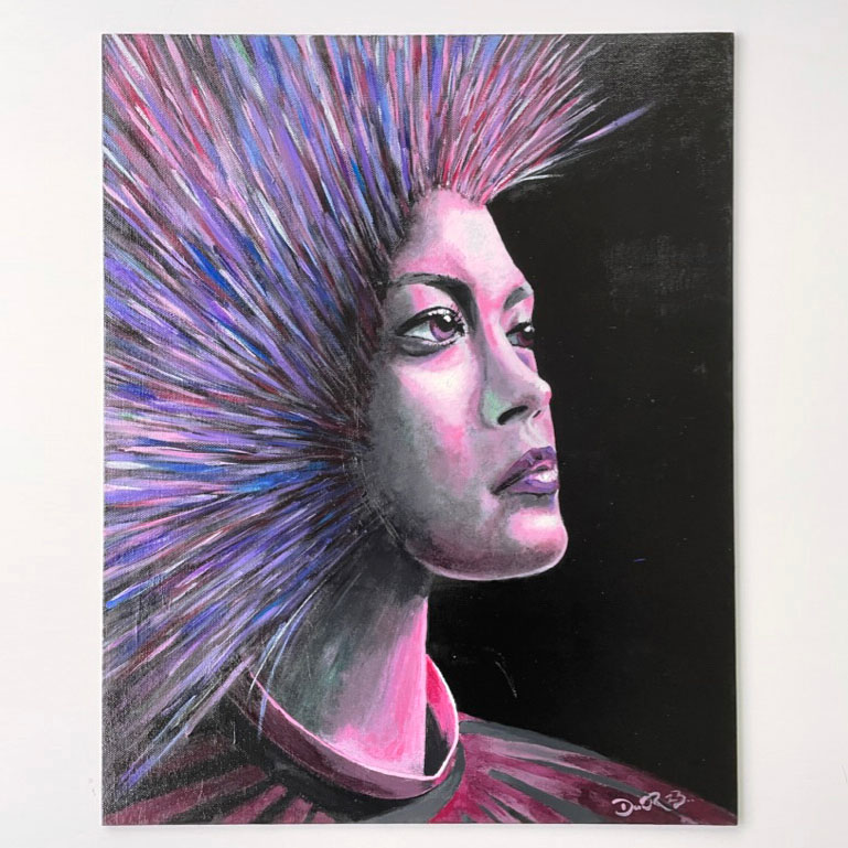 Original Painting 'Lilaquine'