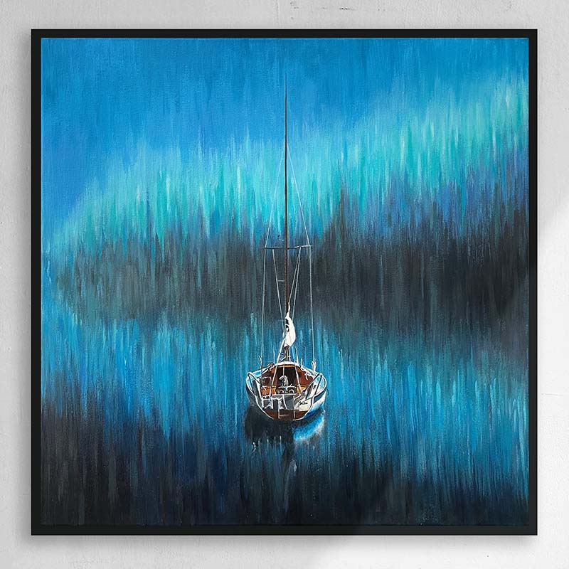 Sailing Still - Original Acrylic Painting by Scottish Artist David R