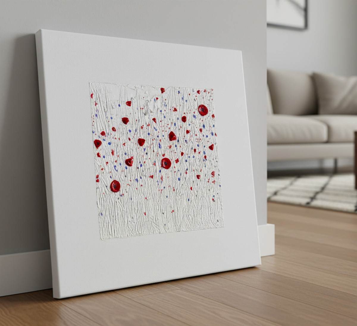 Poppy Field #1 - Original Painting - Image 3