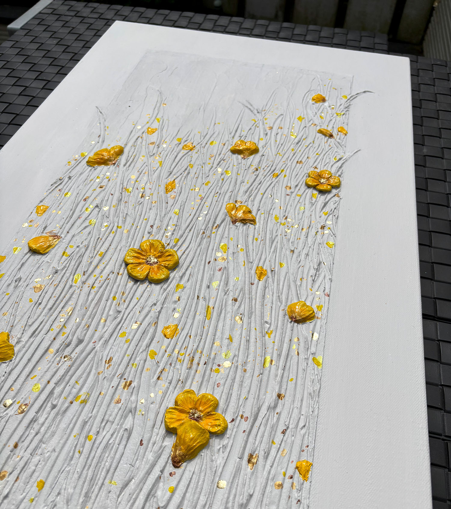Golden Blooms - Original Painting - Image 3